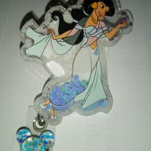 Beautiful Jasmine from Aladdin Lanyard with alligator clip retractable